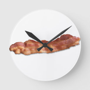 Bacon Strip Round Clock