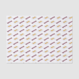 Bacon Strips and Fried Eggs Breakfast Food Pairing Tissue Paper