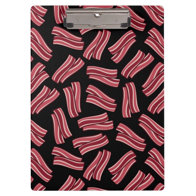 Bacon Strips Pattern Clipboard (Front)