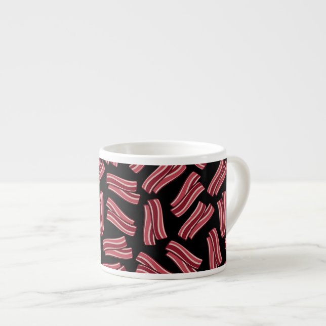 Bacon Strips Pattern Espresso Cup (Front Right)