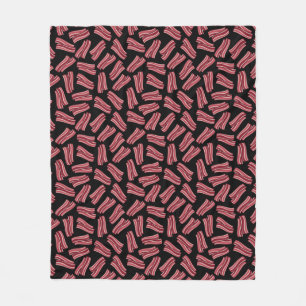 Bacon Strips Pattern Fleece Blanket