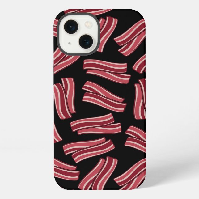 Bacon Strips Pattern iPhone Case (Back)