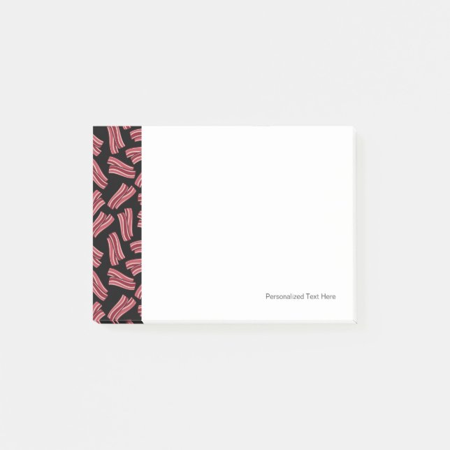 Bacon Strips Pattern Post-it Notes (Front)