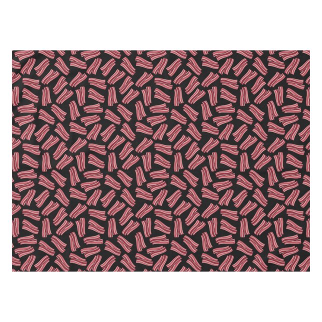 Bacon Strips Pattern Tablecloth (Front (Horizontal))