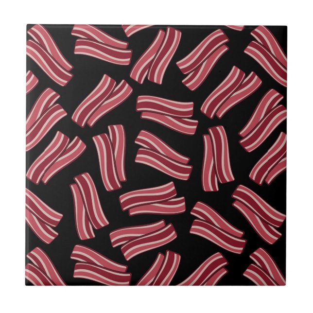 Bacon Strips Pattern Tile (Front)