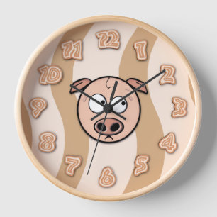 Bacon Time Wall Clock