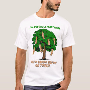Bacon Tree Funny Shirt Humour