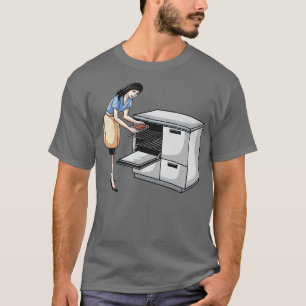 Bacon Woman Cooking Bacon T-Shirt