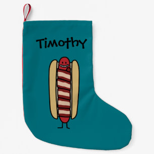 Bacon Wrapped Hot Dog Hotdog Wiener Bacon-wrapped Small Christmas Stocking