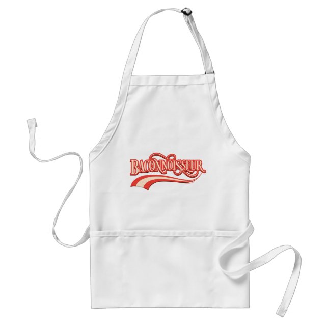 Baconnoisseur (bacon lover) adult apron (Front)
