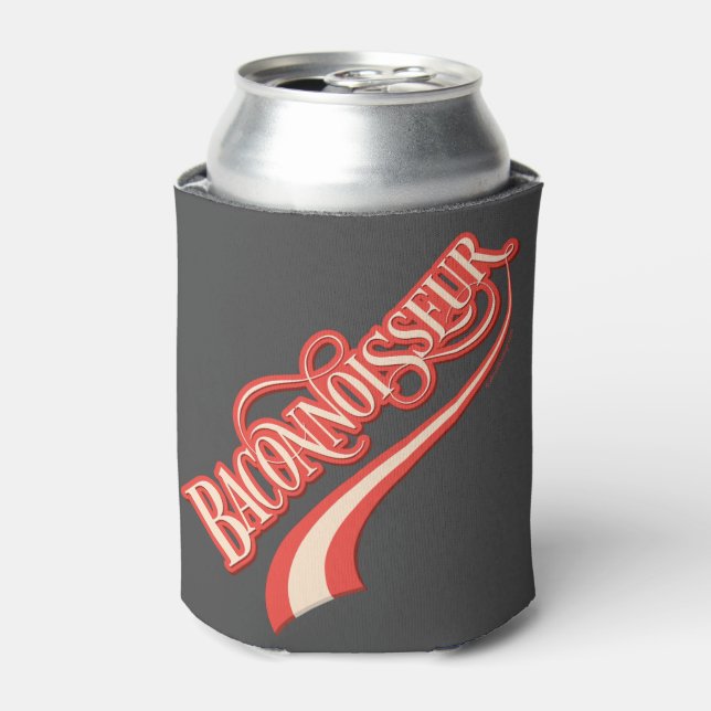 Baconnoisseur (bacon lover) can cooler (Can Front)