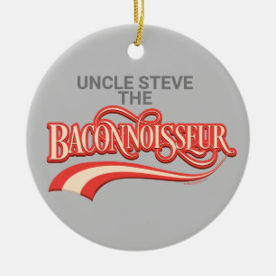 Baconnoisseur (bacon lover) ceramic ornament