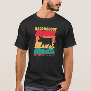 Baconology The Science Of Bacon Retro Vintage Gril T-Shirt