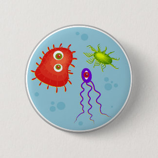 Bacteria 6 Cm Round Badge