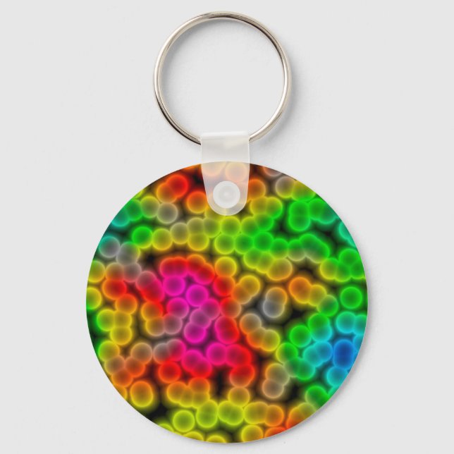 Bacteria abstract background. key ring (Front)