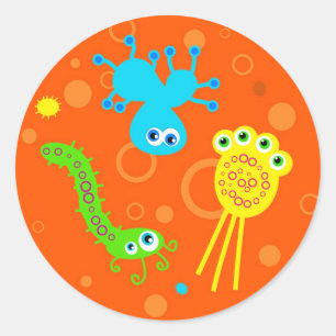 Bacteria Classic Round Sticker