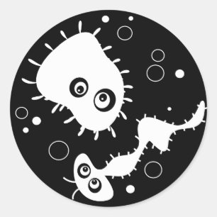 Bacteria Classic Round Sticker