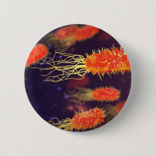 Bacteria Flagella 6 Cm Round Badge