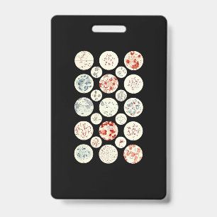 bacteria funny microbiology bacteria science tiny ID badge