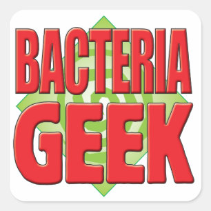 Bacteria Geek v2 Square Sticker