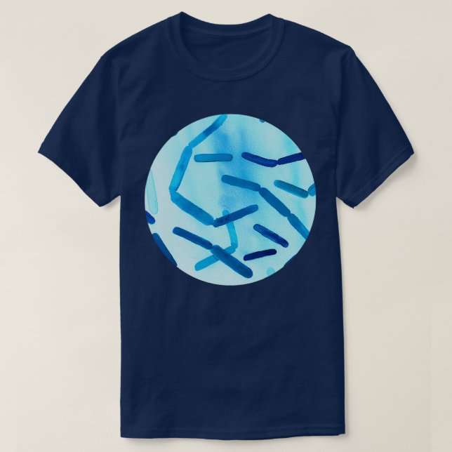 Bacteria in Blue 1 T-Shirt (Design Front)