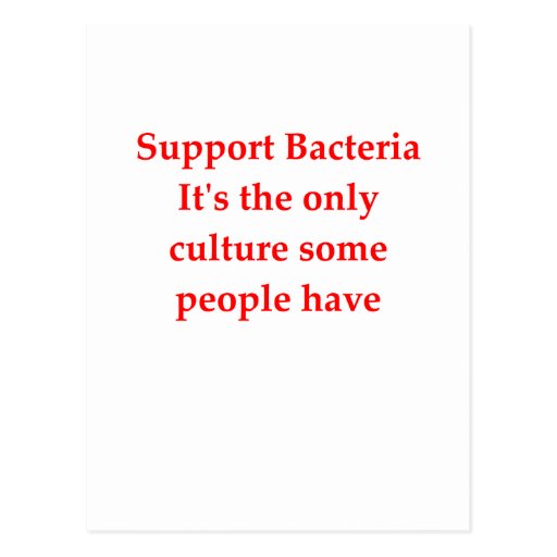 Image of bacteria jke Postcard
