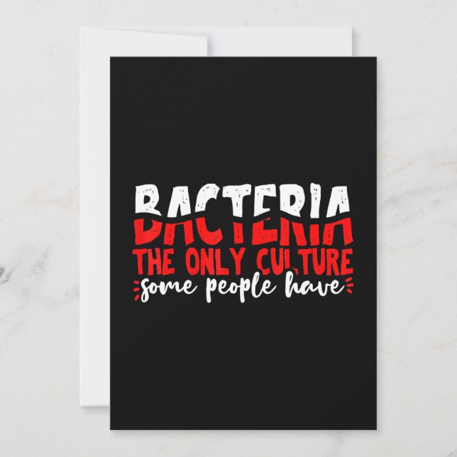 bacteria microbiology science holiday card (Front)