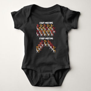 Bacteria Science Strep Meeting Microbiology Baby Bodysuit