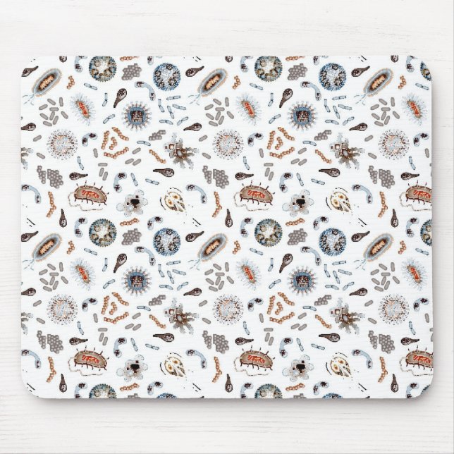 Bacteria & Virus Pattern Mouse Mat (Front)