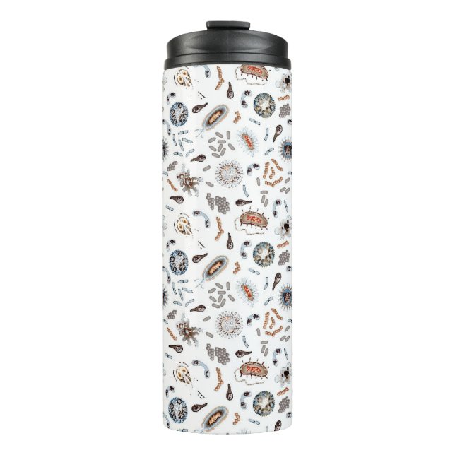 Bacteria & Virus Pattern Thermal Tumbler (Front)