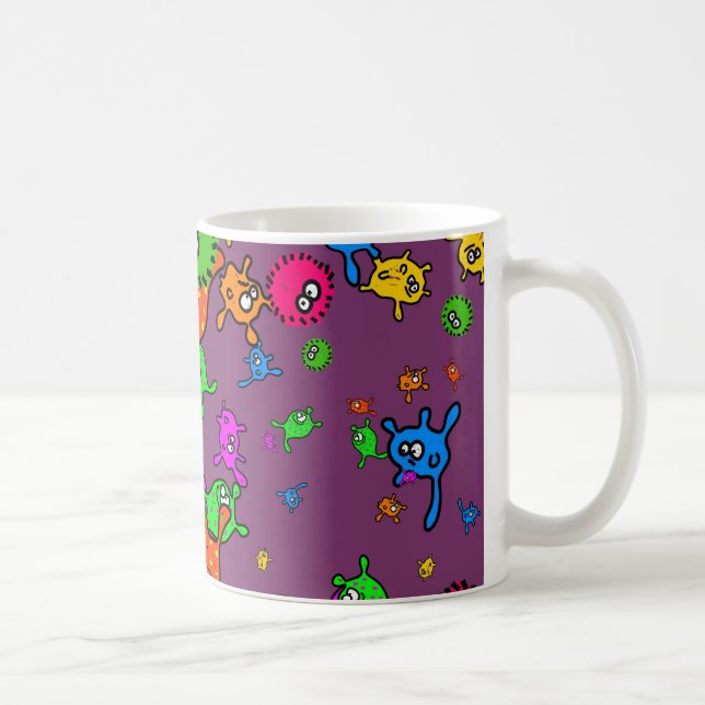 Bacteria Wallpaper Coffee Mug (Right)