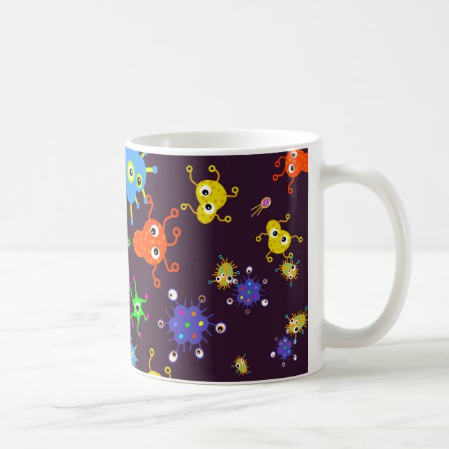 Bacteria Wallpaper Coffee Mug (Right)