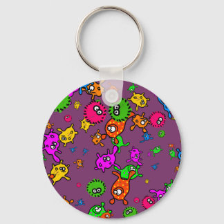 Bacteria Wallpaper Key Ring
