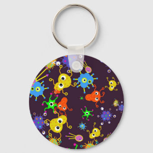 Bacteria Wallpaper Key Ring