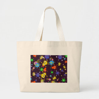Bacteria Wallpaper Large Tote Bag