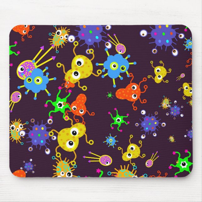 Bacteria Wallpaper Mouse Mat (Front)