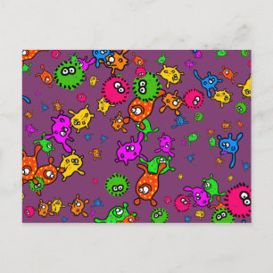 Bacteria Wallpaper Postcard