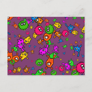 Bacteria Wallpaper Postcard
