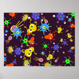 Bacteria Wallpaper Poster