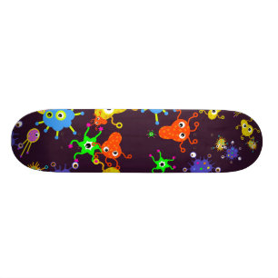Bacteria Wallpaper Skateboard