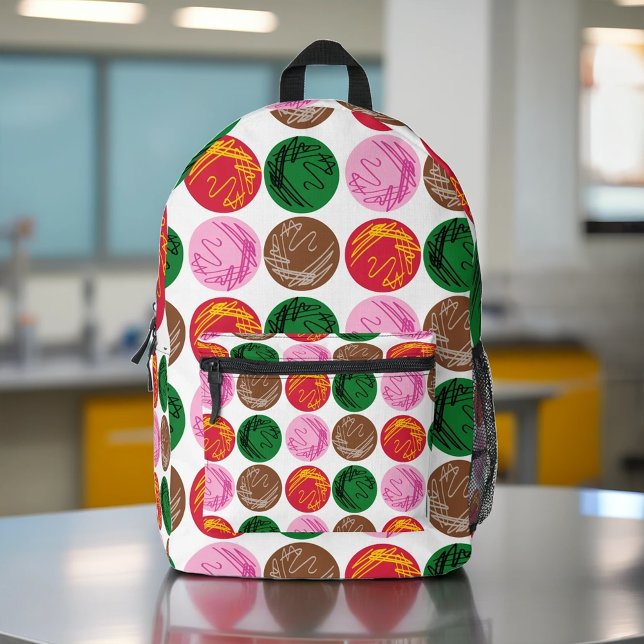 Bacterial Culture Plates Printed Backpack (Creator Uploaded)