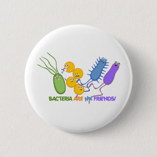 Bacterial Friends 6 Cm Round Badge