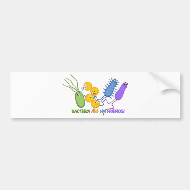 Bacterial Friends Bumper Sticker (Front)