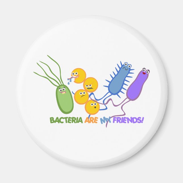 Bacterial Friends Magnet (Front)