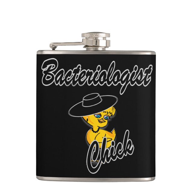 Bacteriologist Chick #4 Hip Flask (Front)