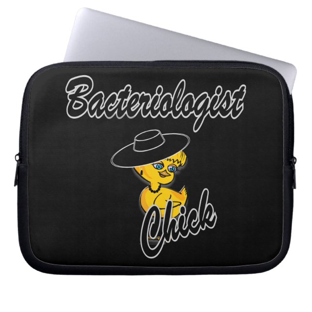 Bacteriologist Chick #4 Laptop Sleeve (Front)