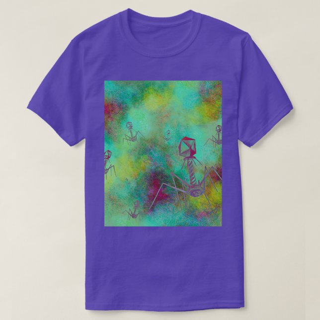 Bacteriophage Invasion Graphic  T-Shirt (Design Front)
