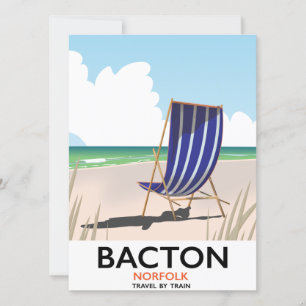 Bacton norfolk beach poster