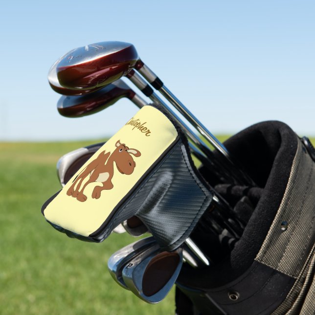 Bactrian Camel Design Golf Head Cover (In Situ)