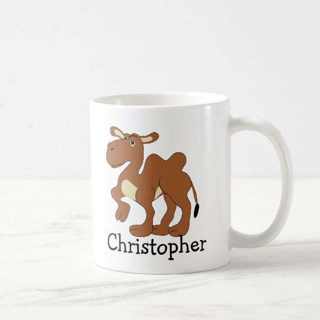 Bactrian Camel Design Personalised Coffee Mug (Right)